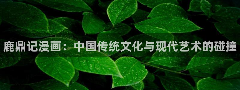 manwa漫蛙吉梦：鹿鼎记漫画：中国传统文化与现代艺术的碰撞